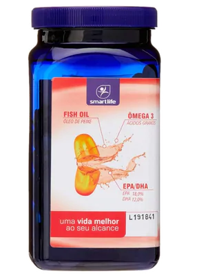 Ômega-3, Fish Oil 5000mg, 120 Cápsulas, Smart Life