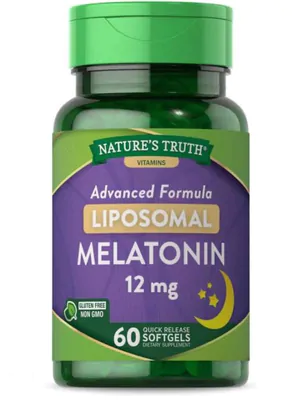 Melatonina lipossomal 12mg, 60 Cápsulas, Nature's Truth