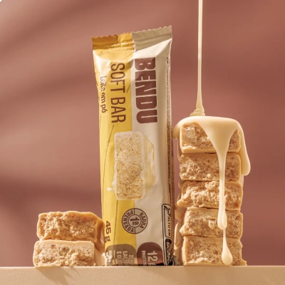 Soft Bar, Barrinha de Proteína,12g de Proteína,  Sem Açúcar, kit com 3 Unidades, Sabores, Bendu