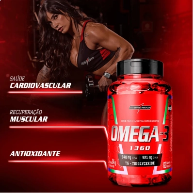 Ômega 3 TG Ultra Concentrado, 1360mg, 60 cápsulas, Integralmédica