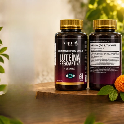 Luteína e Zeaxantina, Saúde dos Olhos, Visão e Bem-Estar Ocular, 60 Cápsulas, Alquimia