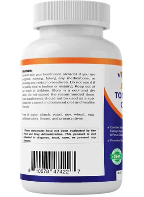 Tongkat Ali Extrato 900mg, Com Extrato de Fadogia Agrestis, Tribulus 95% e Panax Ginseng, Vitamatic, com 180 capsulas