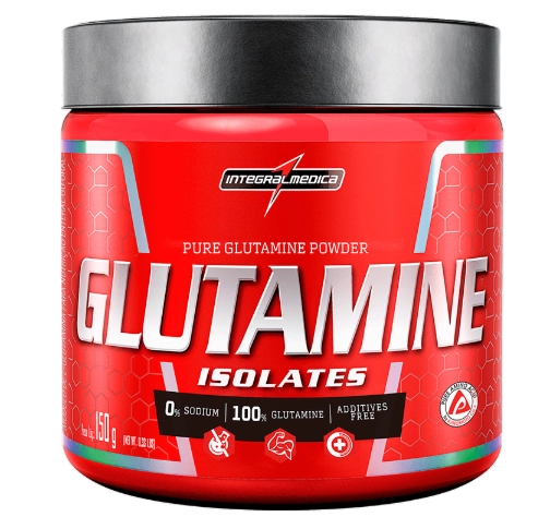 Glutamina Isolates, 150g em Pó, Sabor Neutro, Integralmedica