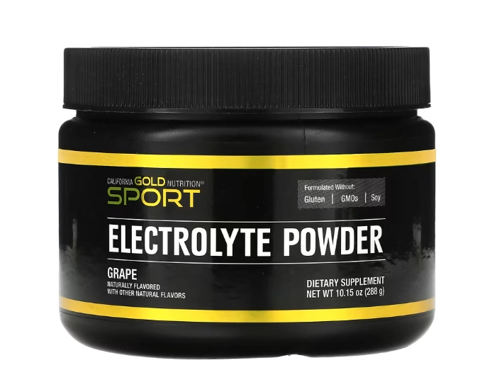 Eletrólito, Electrolyte em Pó, Sabor Uva Natural, 288g, California Gold Nutrition