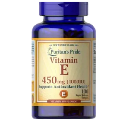 Vitamina E, 1000UI, 100 Cápsulas, Puritans Pride