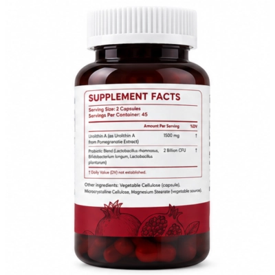 Urolithin Complex Lipossomal, 1500mg, 90 Cápsulas, Time Longevity Comp
