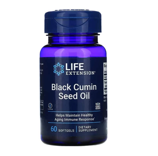 Black Cumin, Seed Oil 500mg, 60 Softgels, Life Extension