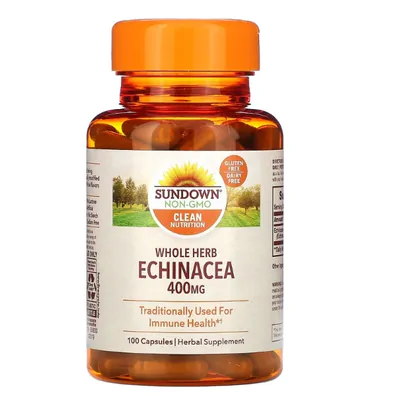Echinacea, Auxilia o sistema imunológico 400mg, 100 cápsulas, Sundown
