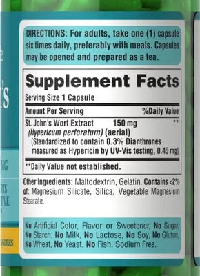 St. John's Extrato, 150Mg, Puritan's Pride