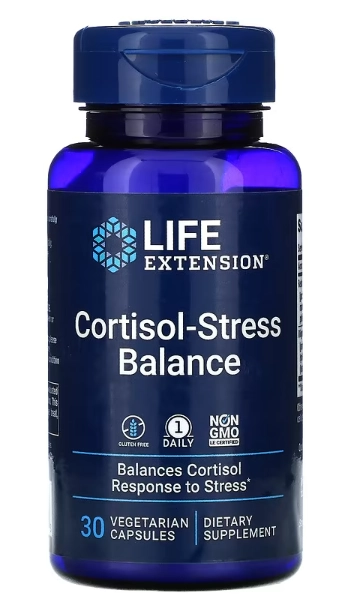 Equilíbrio de Cortisol-Estresse, 30 Cápsulas, Life Extension