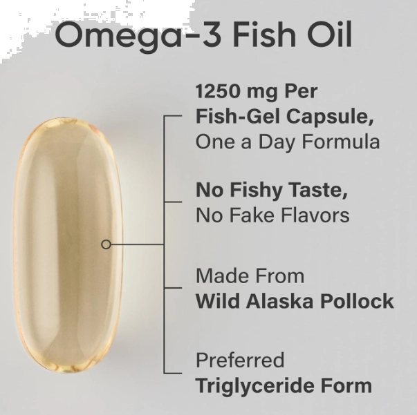 Triple Strength Ômega, Óleo de Peixe 1250mg, 30 Cápsulas, Sports Research