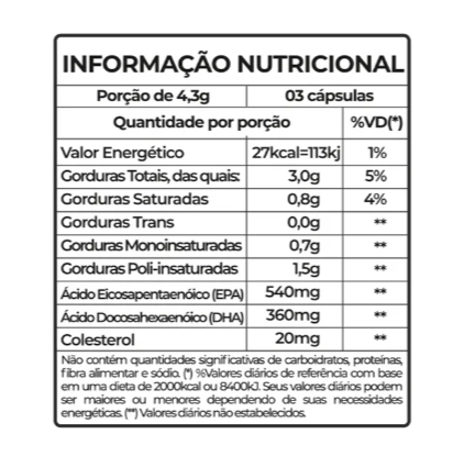 Ômega 3, 1000mg. 300 cápsulas, Fitoprime