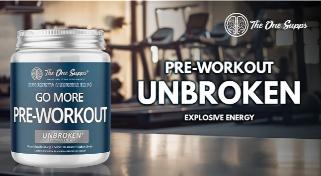 Pré Treino Go More Unbroken, 360g Sabor Limão, The One Supps