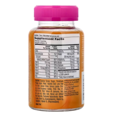 Multivitamínico Para Adolescentes Teen VitaCraves, 60 Gomas Sabor Frutas, One-A-Day