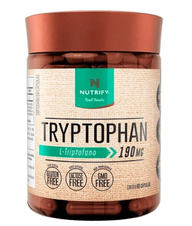 Tryptophan 190mg, 60 Cápsulas, Nutrify