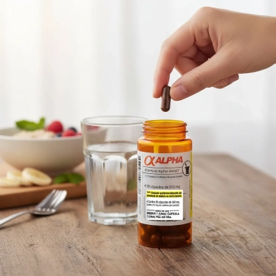 Alpha Axcell Mutante Cafeína, 500Mg, 30 Cápsulas, Sanibras