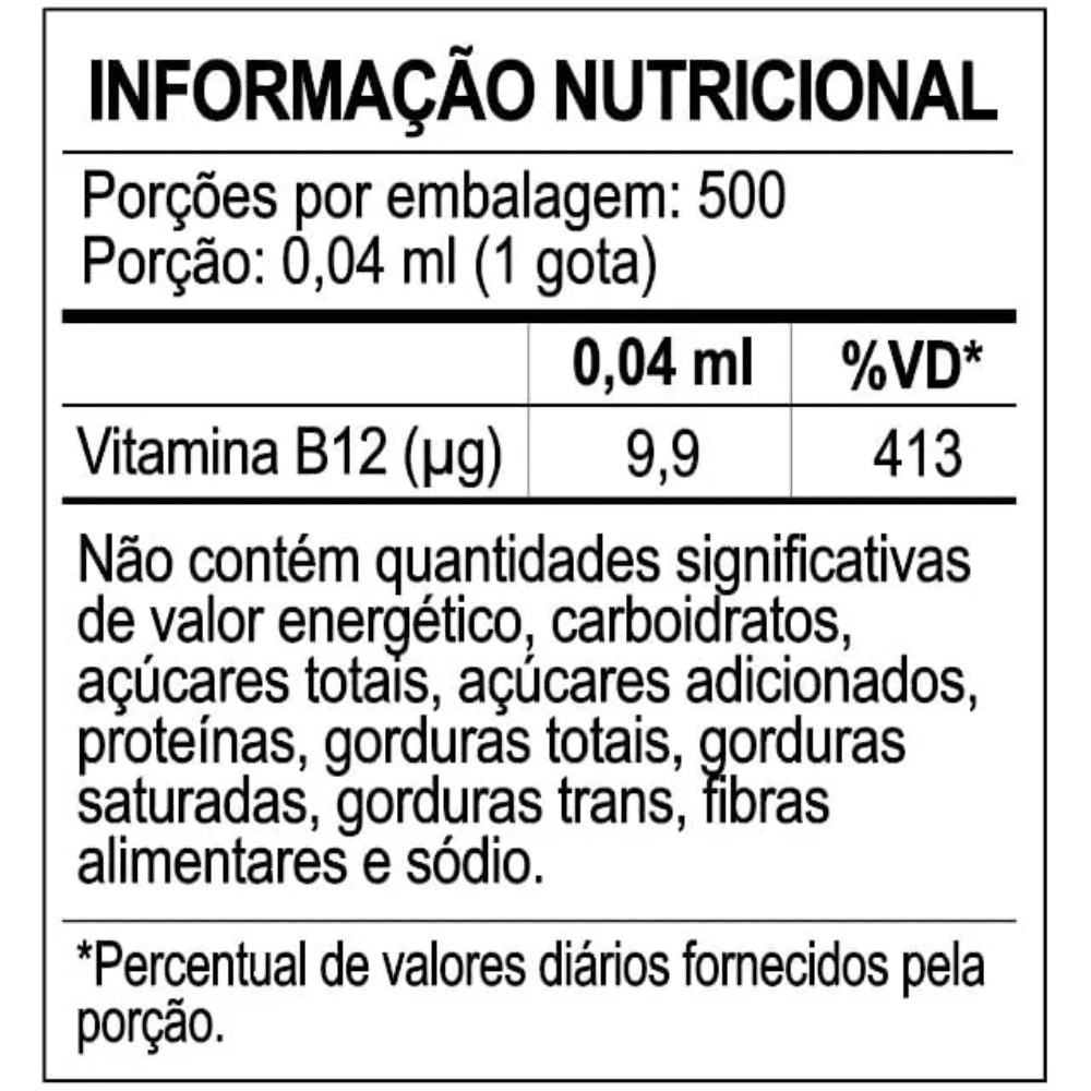 Vitamina B12 em Gotas, 20ml - Sanavita