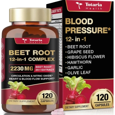 Beet Root Complex 12 em 1, Beterraba 2230mg, 120 Cápsulas, Totaria Health