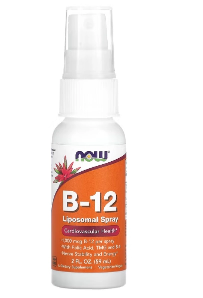 Spray Lipossomal Vitamina B-12, 1000mcg, 59ml, Now