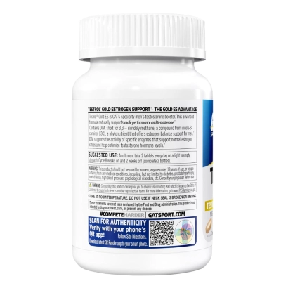 Gold ES Testosterone + Estrogen Balance, 90 Cápsulas, GAT Sport