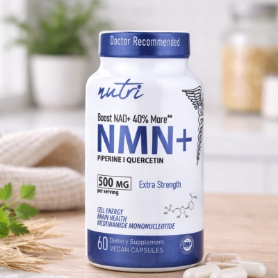 Boost Nad+ 40% More** NMN+ Piperine I Quercetin, 500Mg, 60 Cápsulas, Nutri