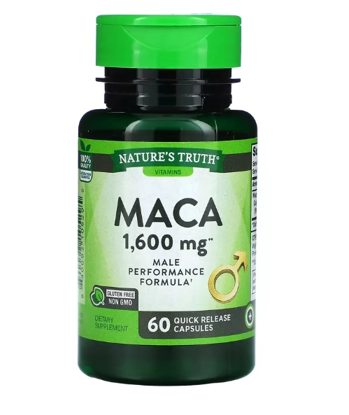 Maca, 1.600mg, 60 Cápsulas de Liberação Rápida, Nature's Truth