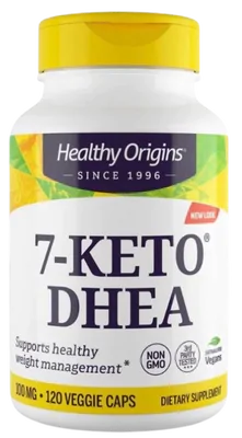 7-Keto DHEA Metabolite 100mg, 60 Cápsulas, Healthy Origins