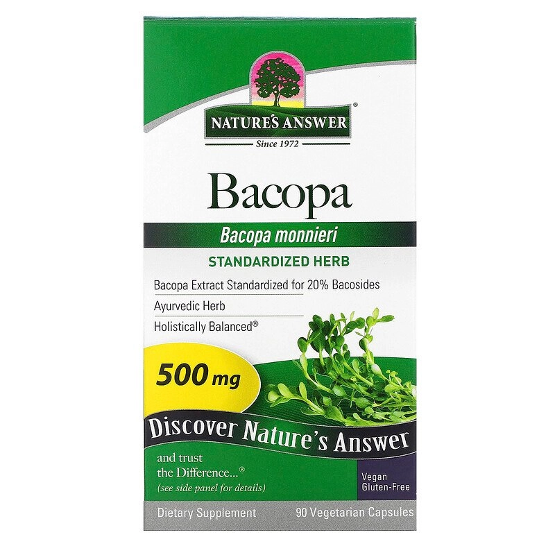 Bacopa, 500 mg, 90 Cápsulas, Nature's Answer
