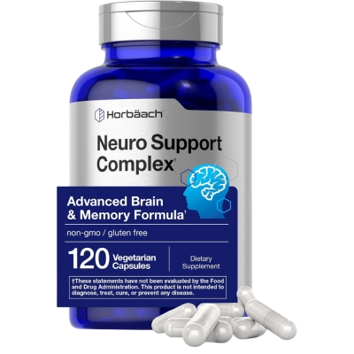 Neuro Suporte Complexo, Suporte a Memória com Fosfatidilserina &amp; DMAE, 120 Cápsulas , Horbaach