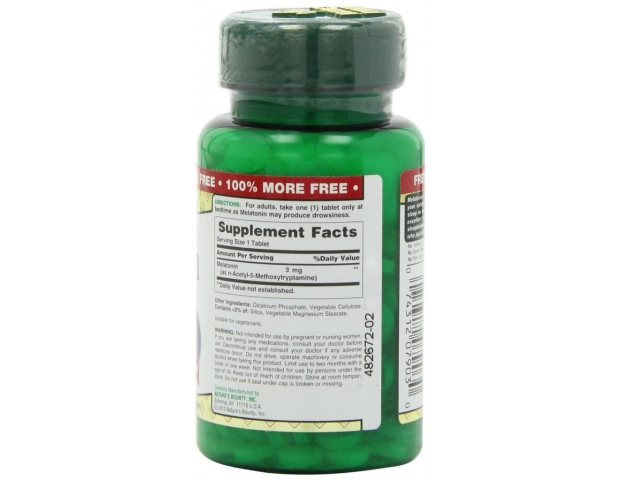 Melatonina, 3mg, Sublingual, 240 Comprimidos, Nature's Bounty
