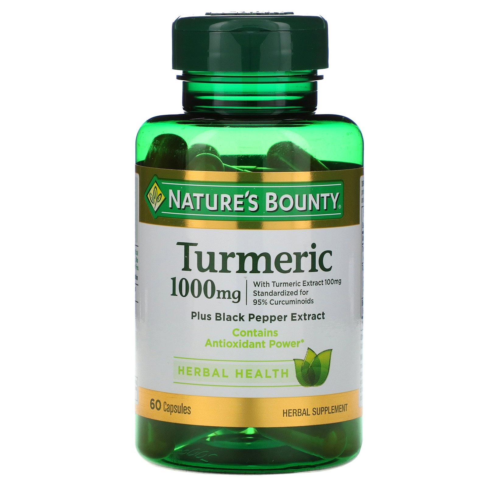 Turmeric curcuma, 1000mg, 60 Cápsulas, Natures Bounty