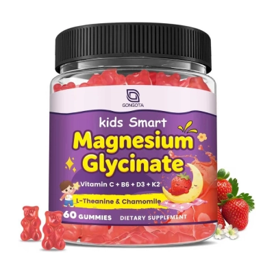 Magnesium Glycinate Kids, Relaxamento, Sono e Bem-Estar Infantil, 60 Gummies, Gongota Magnesium Glycinate Kids, Relaxamento, Sono e Bem-Estar Infantil, 60 Gummies, Gongota