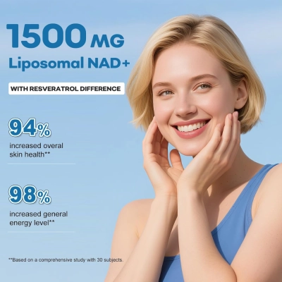 Liposomal NAD+ 2000mg, 4 em 1, 180 Cápsulas, Beword