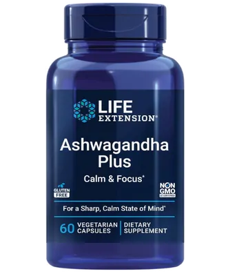 Ashwagandha Plus, 250mg, 60 cápsulas, Life Extension