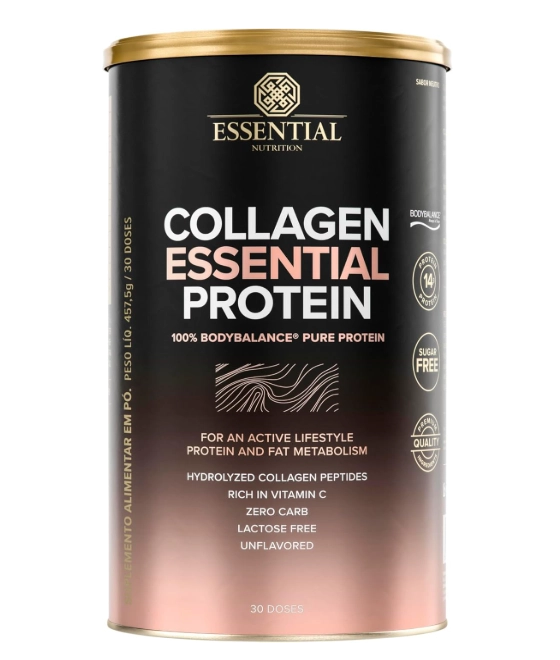 Colágeno, Collagen Essential Protein, 457,5g Sabor Neutro, Essential Nutrition