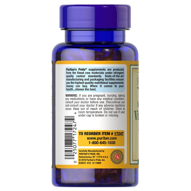 Vitamina D3, 10.000IU, 200 Cápsulas, Puritan's Pride