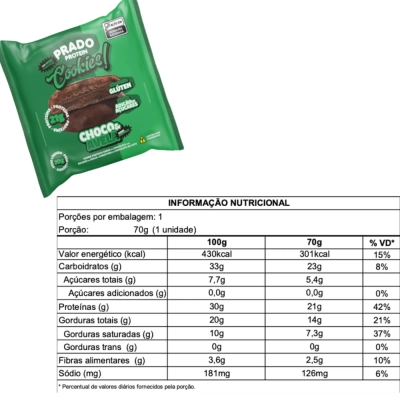 Cookie Proteico, Sabores, 3 unidades, Prado Protein