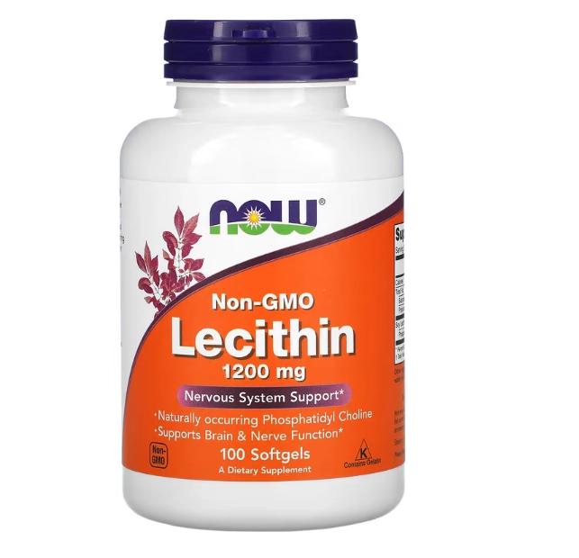 Lecitina 1200mg, 100 Cápsulas, Now
