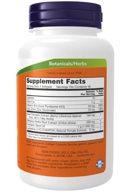 Prostate Support, 180 Cápsulas, Now