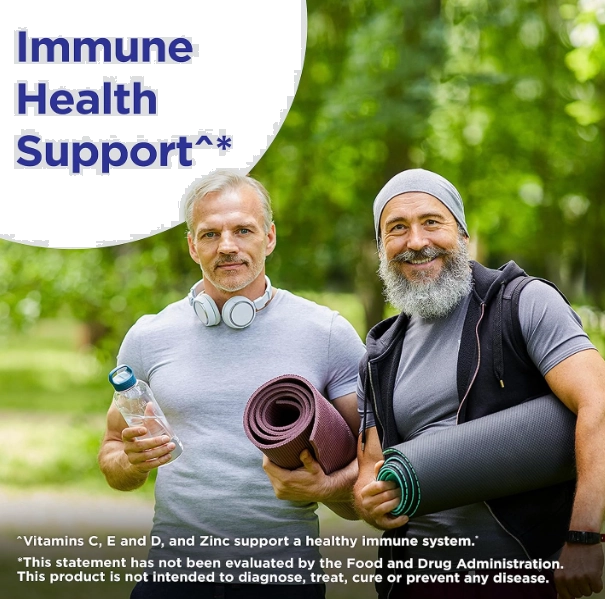 Centrum Men 50+ Multivitamínico Prateado, Com vitamina D3,B e Zinco, 200 Comprimidos