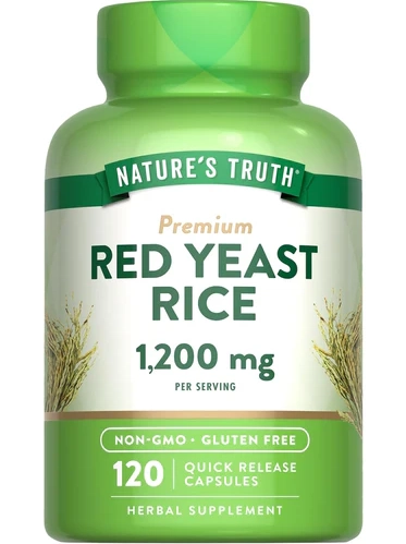 Levedura de Arroz Vermelho, Red Yeast Rice, 1200mg, 120 Cápsulas, Nature's Truth
