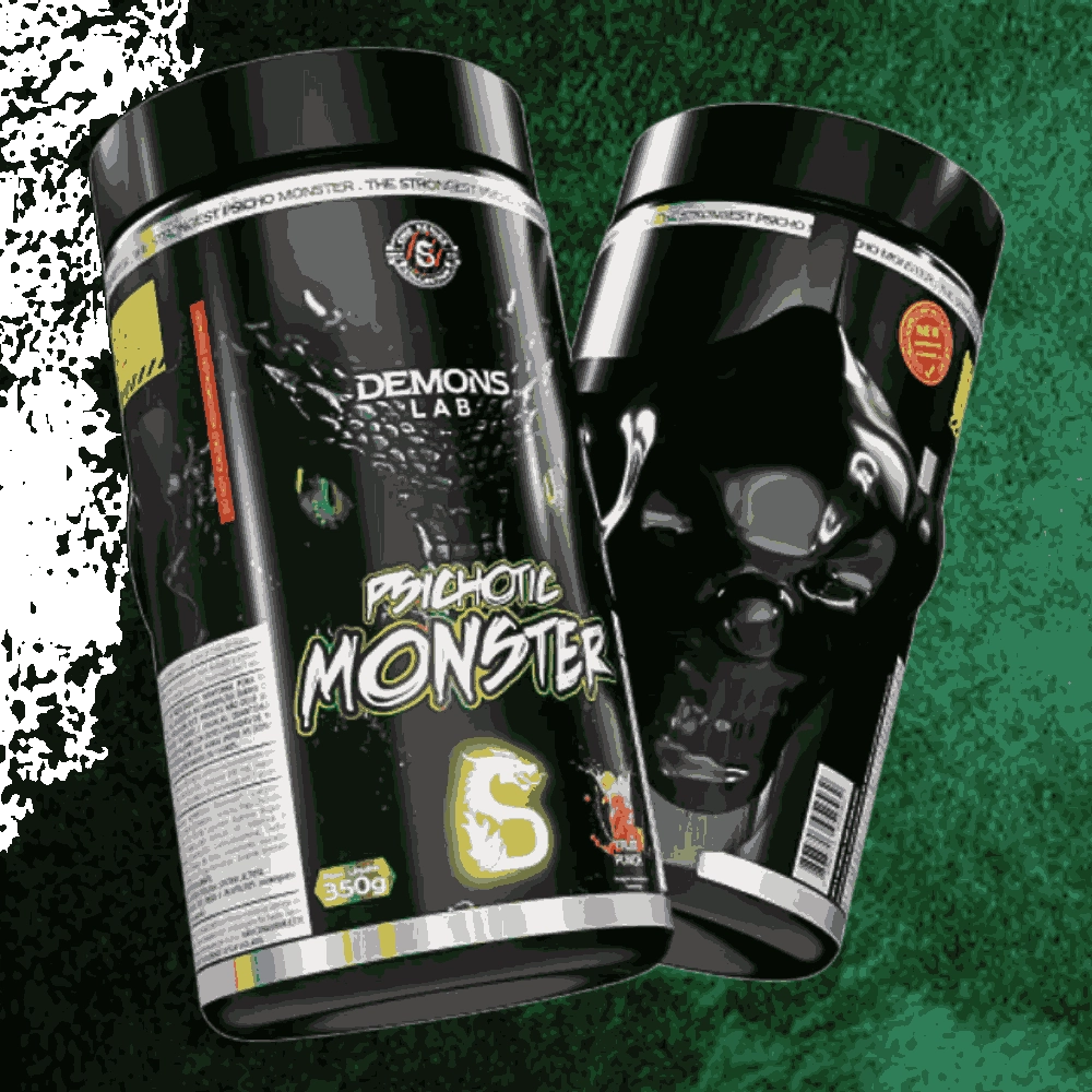 Pré Treino Psichotic Monster 350g, Fruit Punch - Demons Lab