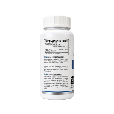 Metil B-12 1000mcg, Energia, Foco e Vitalidade no Dia a Dia, 100 Comprimidos, Bull Pharma
