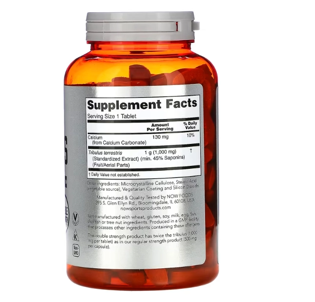 Tribulus, 1.000mg, 180 Comprimidos, Now