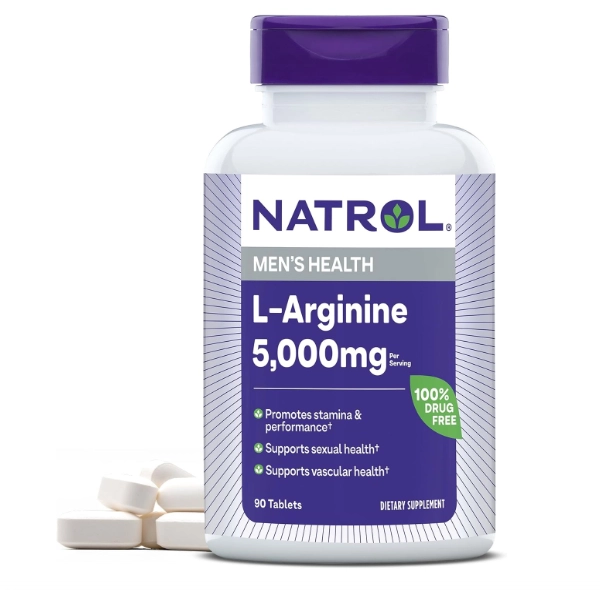 L-Arginina Força Extra, 5000mg, 90 Comprimidos, Natrol
