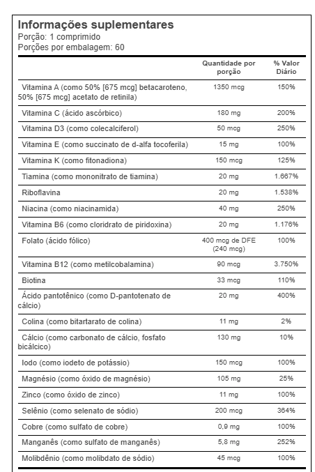 Ultra Multivitamínico Completo para Mulheres 50+ Alive, 60 Comprimidos, Nature's Way