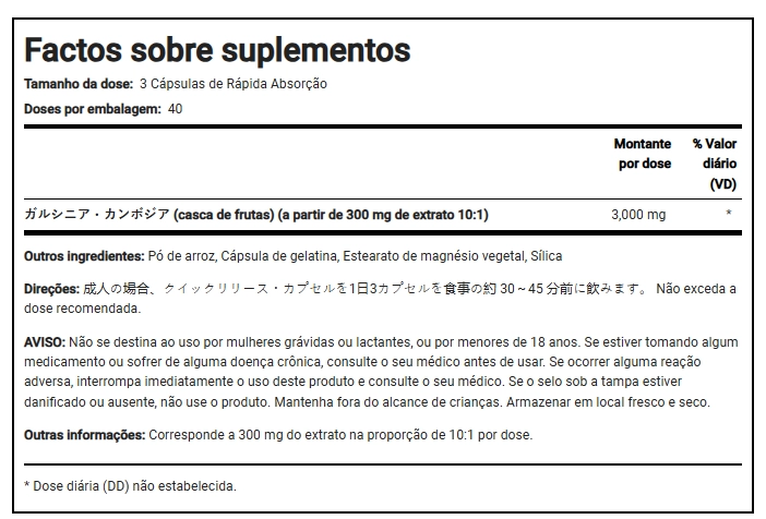 Garcinia Cambogia 3000mg, 120 Cápsulas, PipingRock
