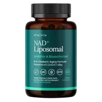 NAD+ Lipossomal, 500mg, Energia Celular e Vitalidade, 60 Cápsulas, ETTA VITA