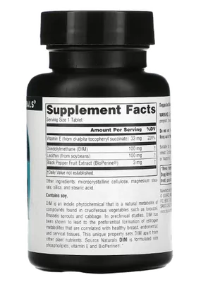 DIM (Diindolylmethane), 100 mg, 60 Tablets, Source Naturals