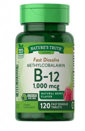 Vitamina B12, 1000mcg, 120 comprimidos Sublingual, Nature's Truth
